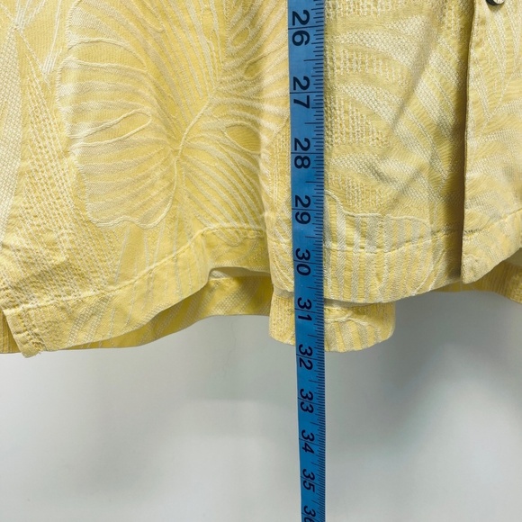 Jamaica Jaxx Men’s Shirt Hawaiian 100% Silk Short Sleeve Yellow Sz XL - Picture 8 of 9